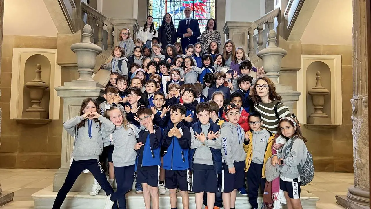 El Colegio Maristas visita el Ayto Le&oacute;n