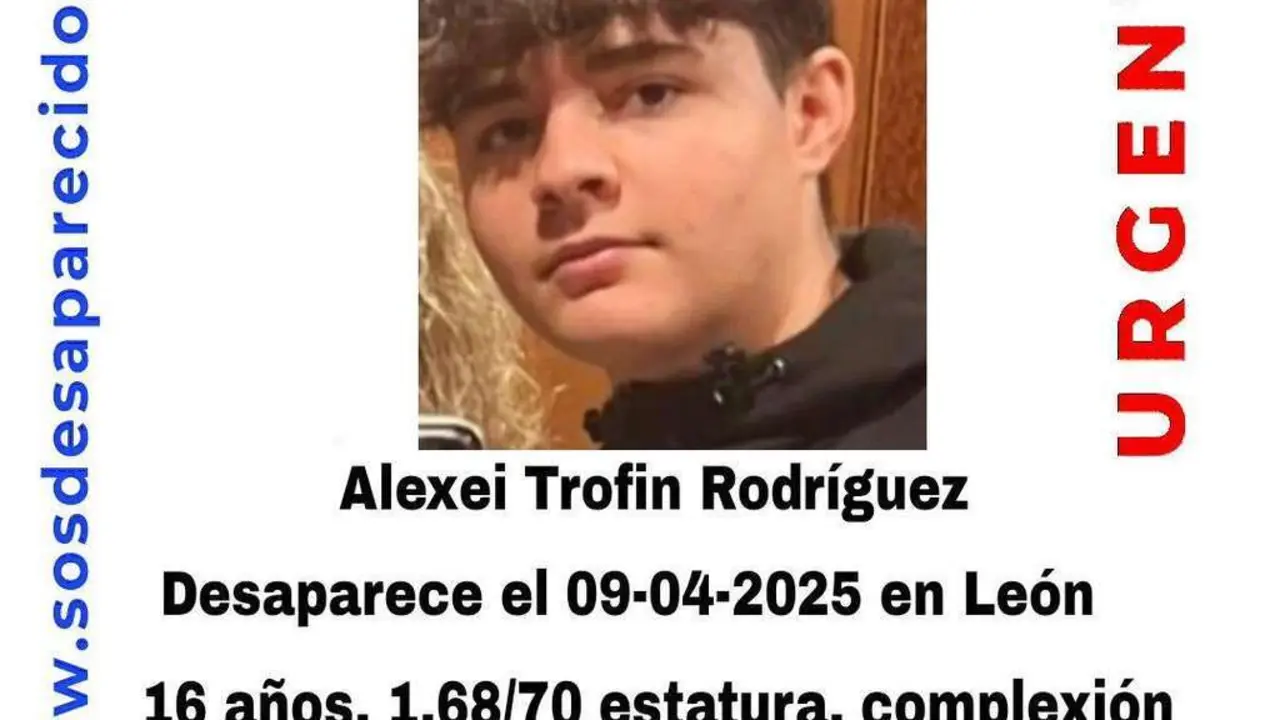Cartel SOS Desaparecidos Alexei Trofin