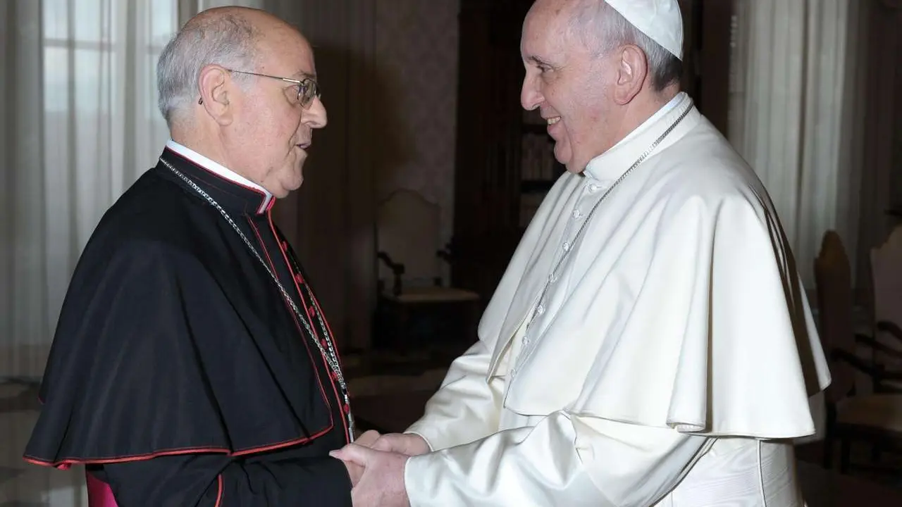 ICAL. El arzobispo de Valladolid, Ricardo Bl&aacute;zquez, mantiene un encuentro con el papa Francisco
