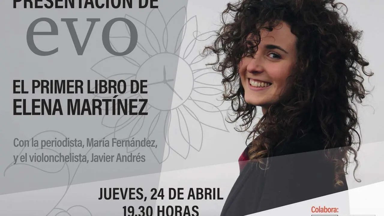Presentaci&oacute;n de Evo, el primer libro de Elena Mart&iacute;nez