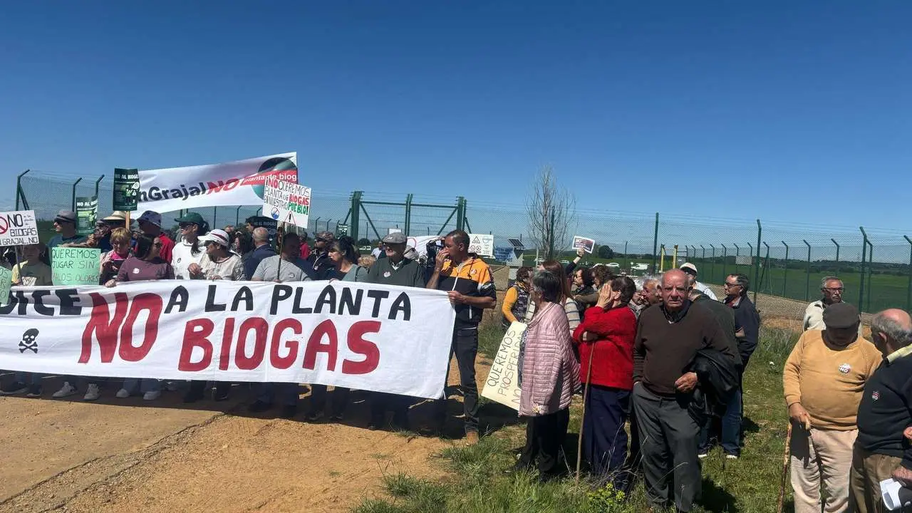 Manifestaci&oacute;n en contra de la planta de biog&aacute;s.