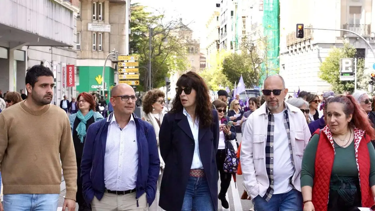 Miriam Chac&oacute;n. ICAL. Manifestaci&oacute;n del 1 de Mayo en Valladolid