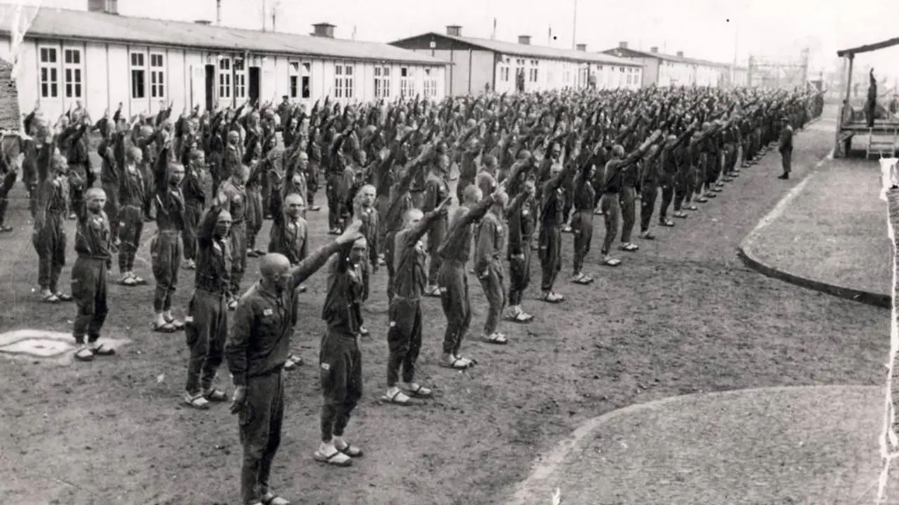 Prisioneros en el campo  de concentraci&oacute;n de Mauthausen (Austria). / MAUTHAUSEN MEMORIAL