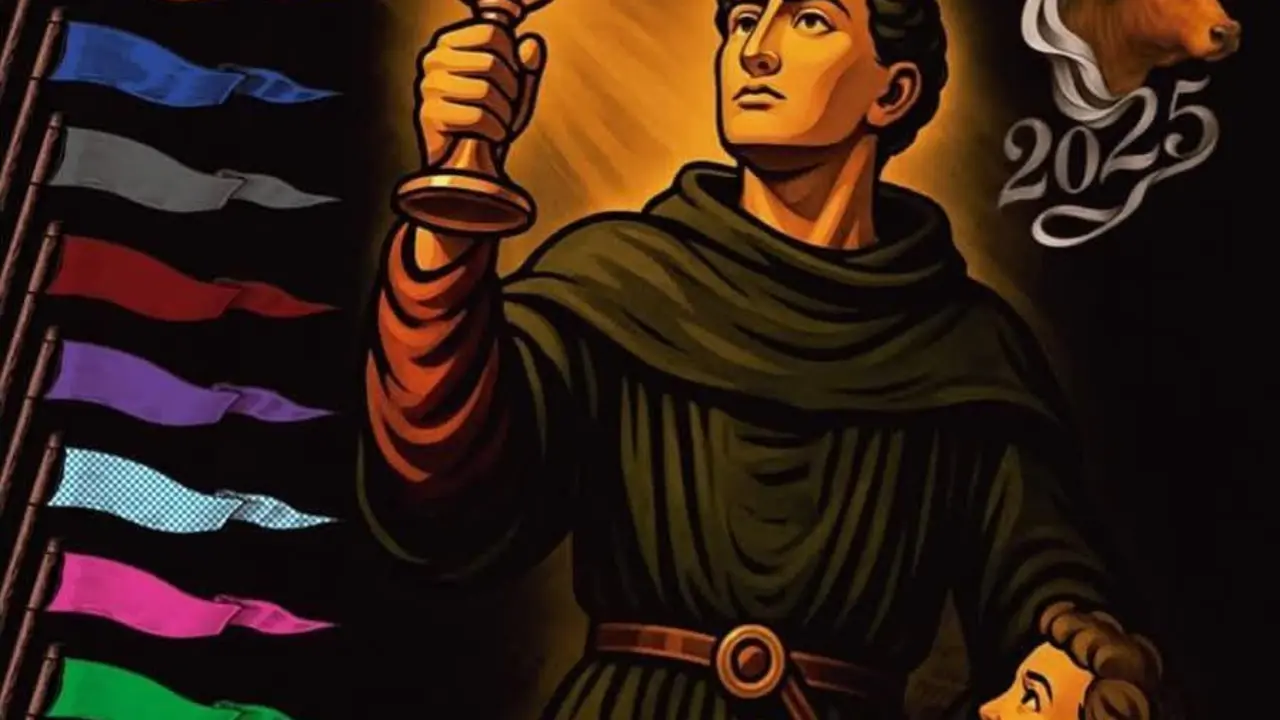 Cartel de las fiestas de San Juan de Sahag&uacute;n 2025