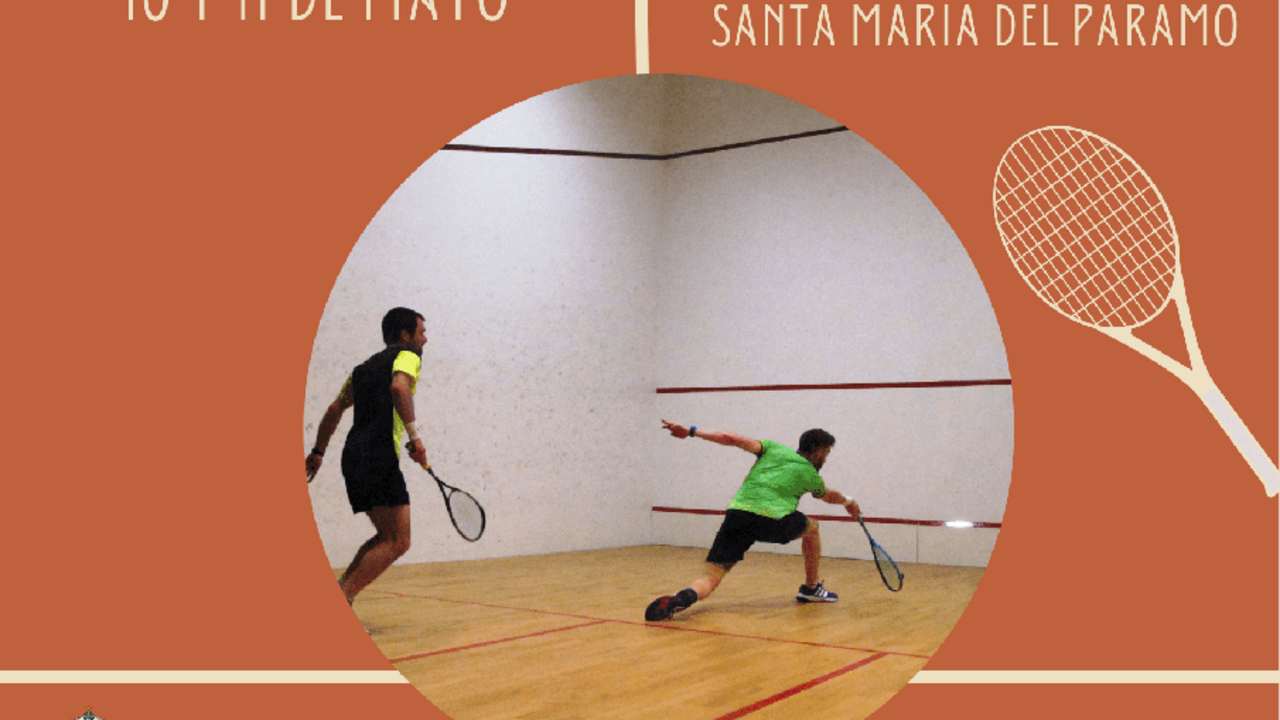 Santa Mar&iacute;a del P&aacute;ramo celebra este fin de semana su XIV Open de Squash