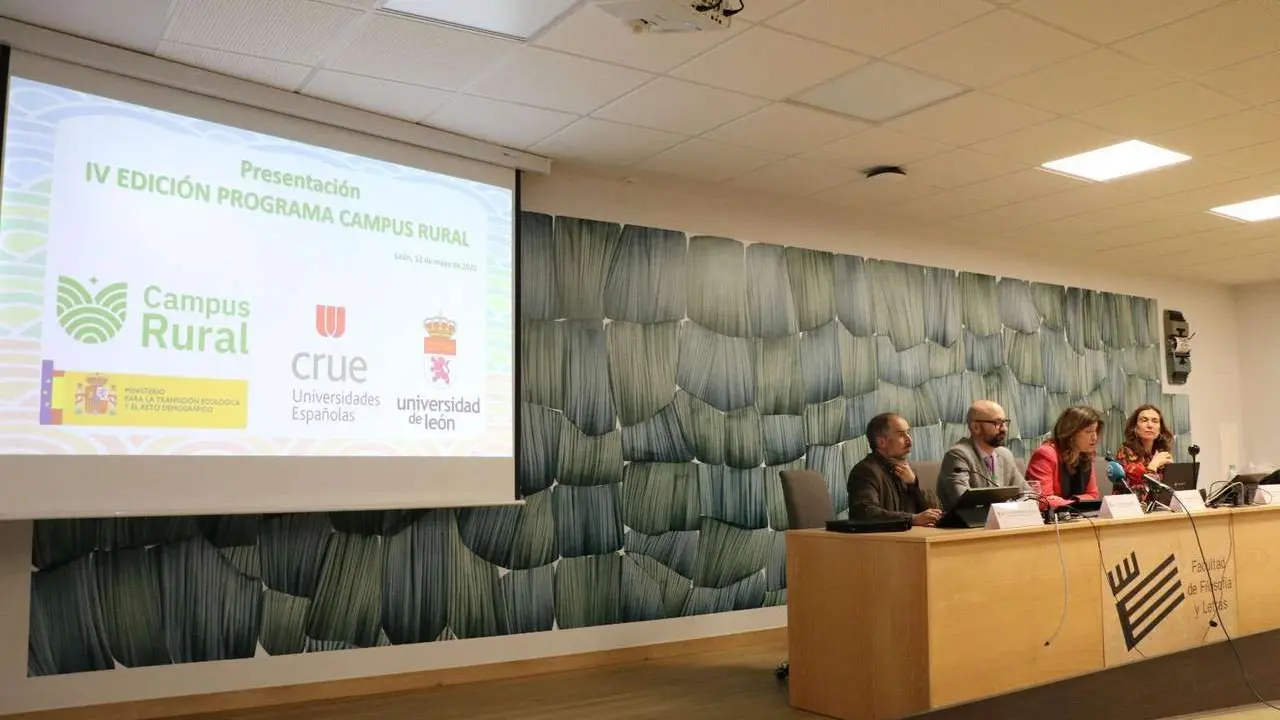 Presentaci&oacute;n del programa Campus Rural que impulsa el Gobierno en colaboraci&oacute;n con la Universidad de Le&oacute;n.