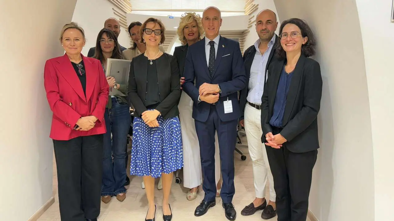 Recepci&oacute;n de representantes de la FAO al alcalde de Le&oacute;n en Roma.