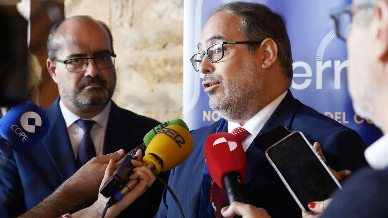 C&eacute;sar S&aacute;nchez. ICAL. Inauguraci&oacute;n del foro 'Ponferrada. Nodo log&iacute;stico del Corredor Atl&aacute;ntico Noreste'