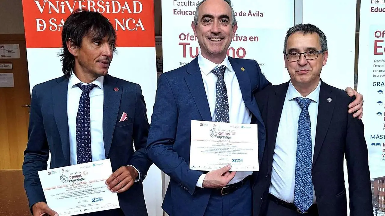 Dos investigadores de la ULE y uno del Campus de Soria de la UVA, premiados por desarrollar un dispositivo para ejercitar la musculatura respiratoria.