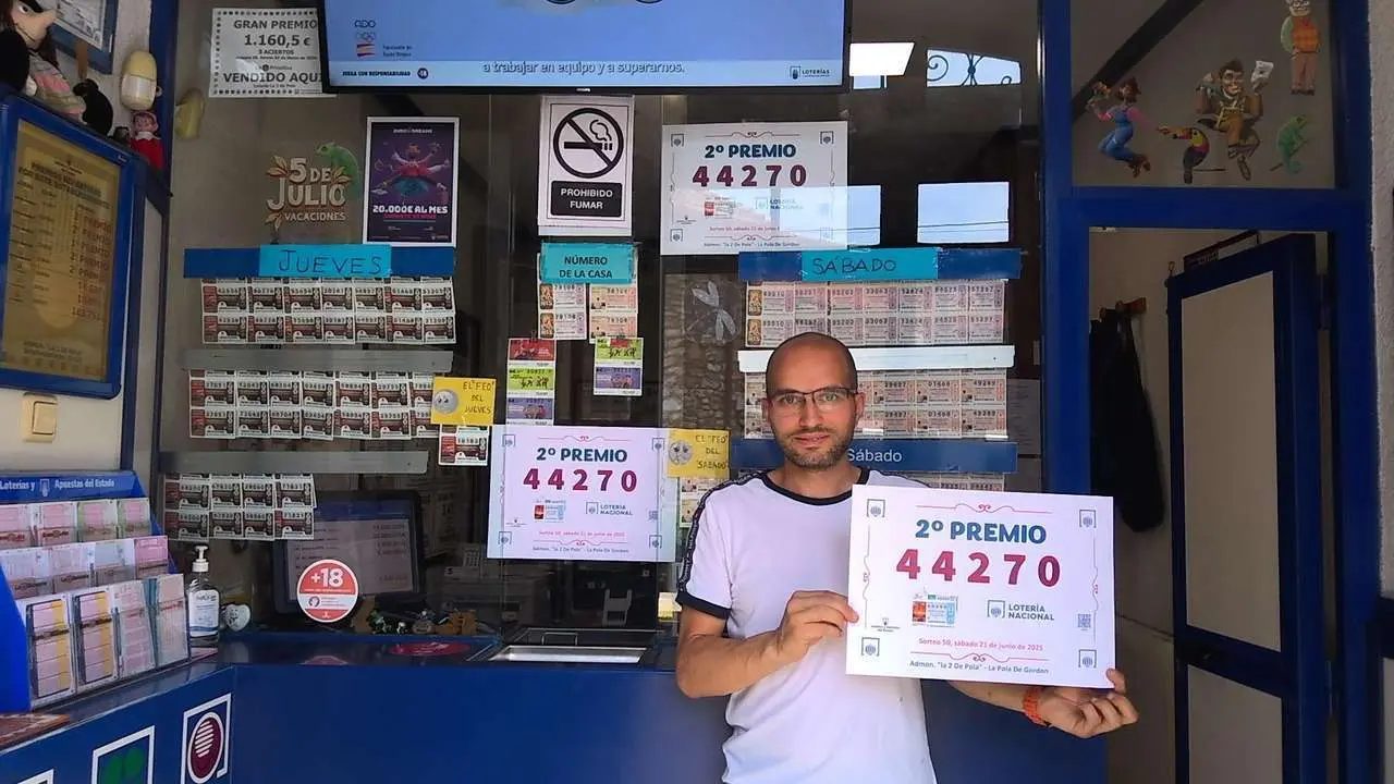 La Pola de Gord&oacute;n (Le&oacute;n) se lleva parte del segundo premio del sorteo de Loter&iacute;a Nacional con el 44.270