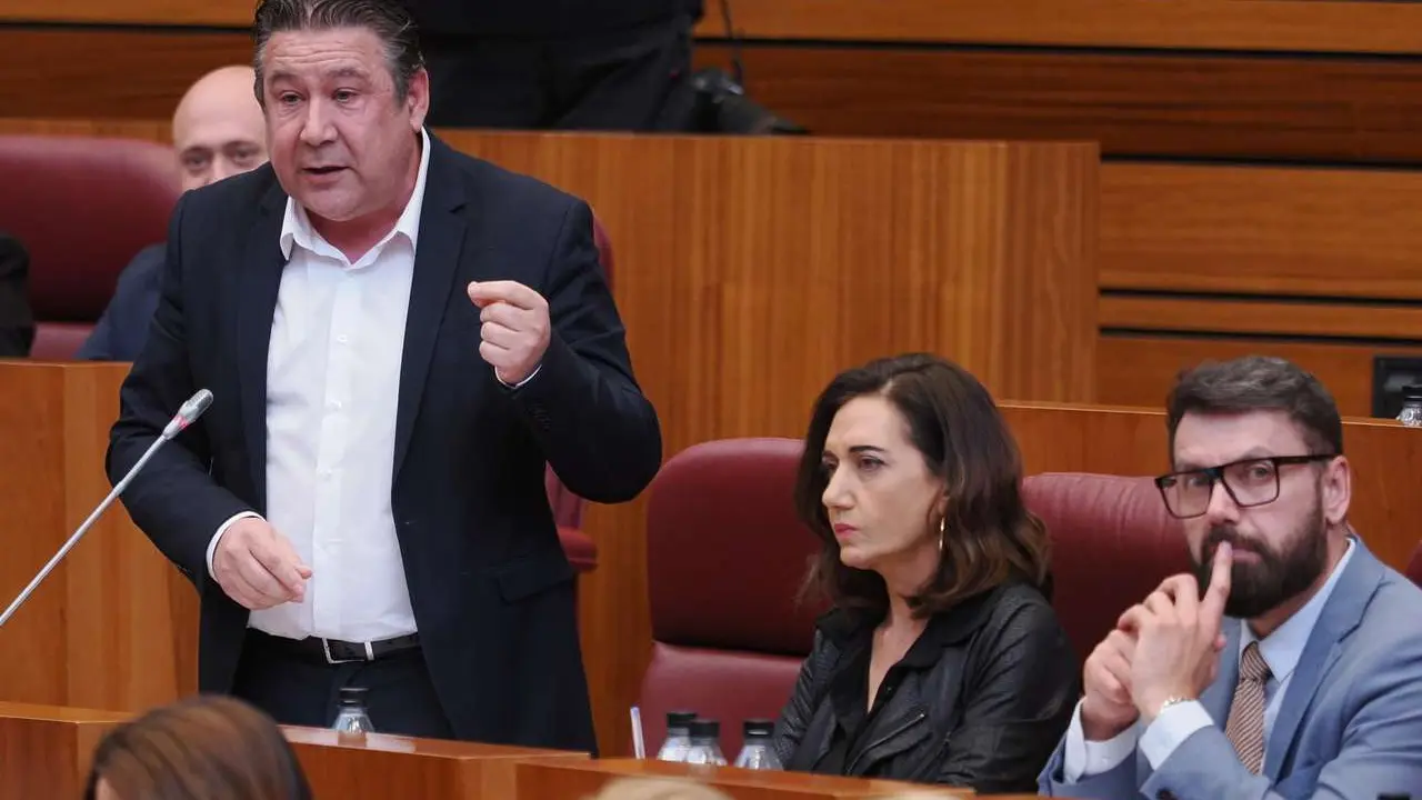 Luis Mariano Santos, portavoz de UPL en las Cortes. 