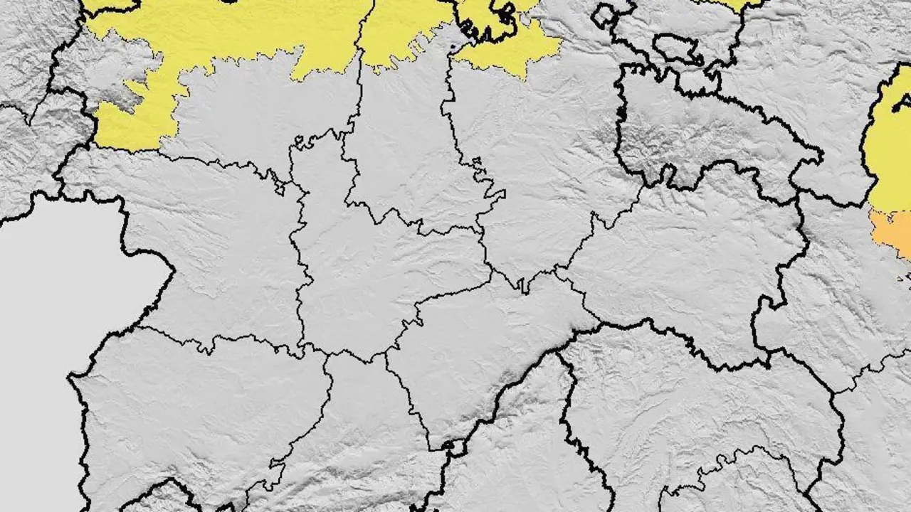 Avisos activos este mi&eacute;rcoles en Castilla y Le&oacute;n por lluvias y tormentas. Nivel m&aacute;ximo de aviso: amarillo.