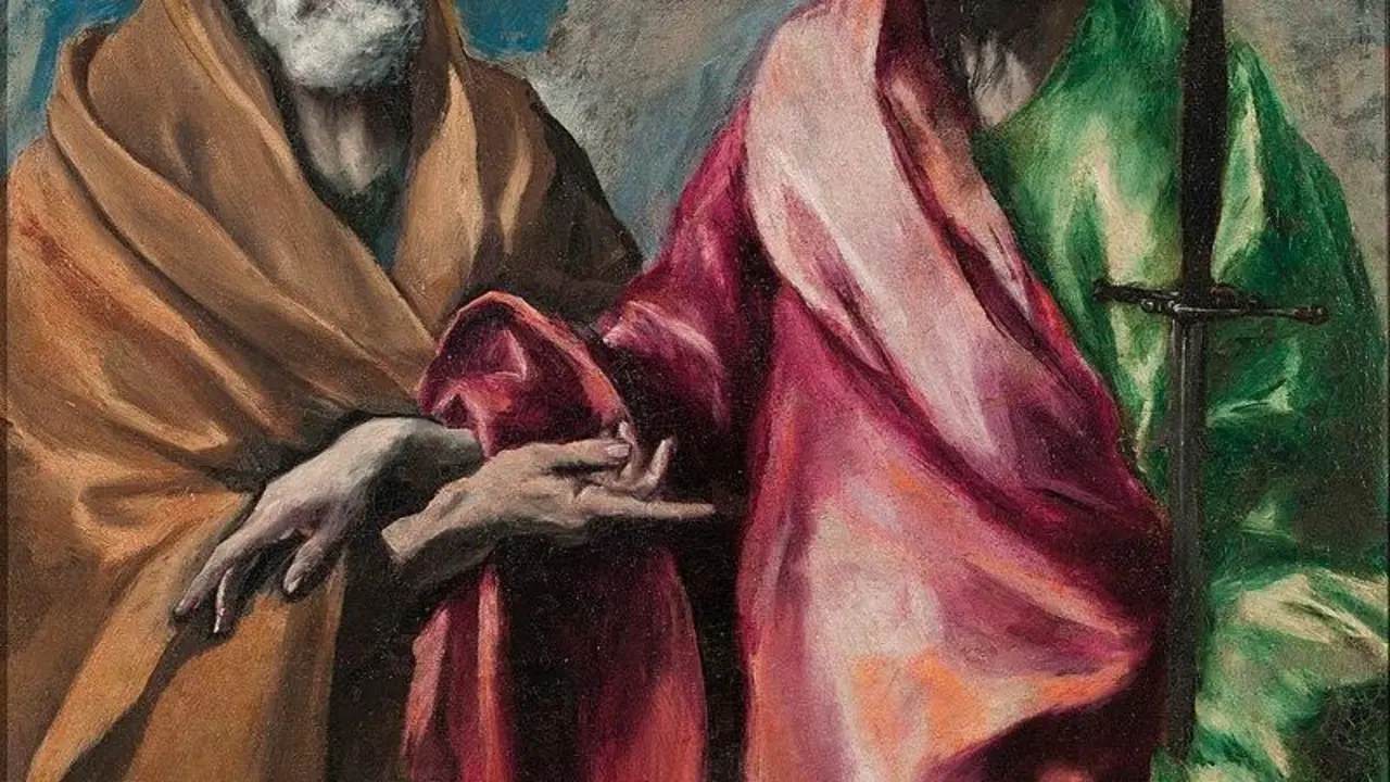 San Pedro y San Pablo. El Greco, 1595. Museo Nacional de Arte de Catalu&ntilde;a