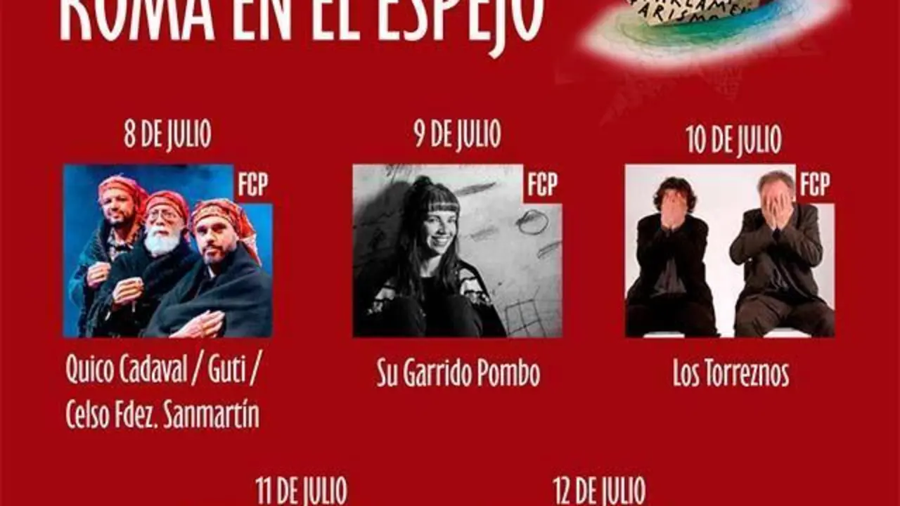 Cartel anunciador de Roma en el Espejo