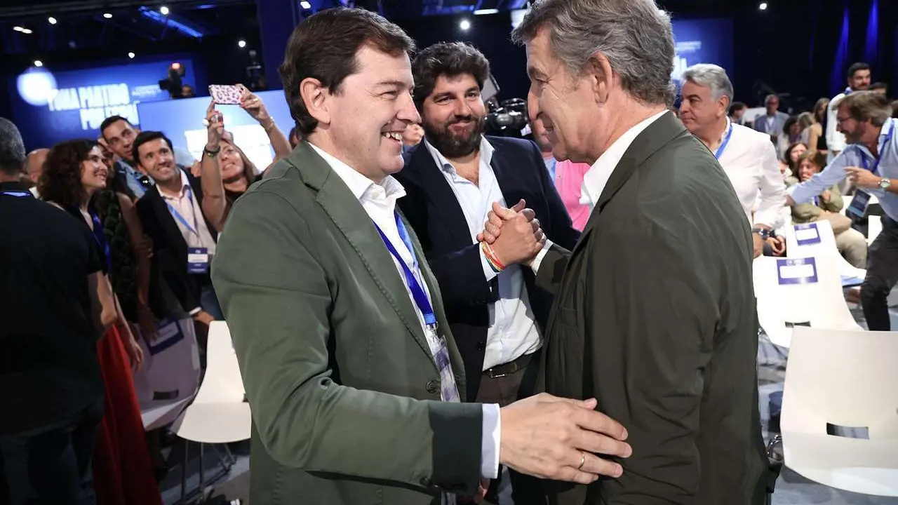 Juan L&aacute;zaro. ICAL. presidente del Partido Popular de Castilla y Le&oacute;n, Alfonso Fern&aacute;ndez Ma&ntilde;ueco, asiste a la primera jornada del 21 Congreso Nacional del Partido Popular, que se celebra bajo el lema &lsquo;Toma partido por Espa&ntilde;a&rsquo;.