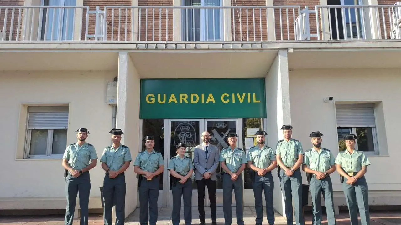 Presentaci&oacute;n de los nuevos guardias civiles, con asistencia del subdelegado del Gobierno en Le&oacute;n, H&eacute;ctor Alaiz, y el coronel jefe de la Comandancia de la Guardia Civil de Le&oacute;n, Julio Guti&eacute;rrez.