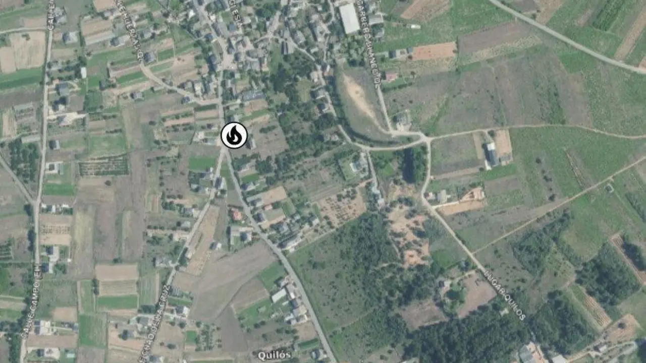 Incendio en Quil&oacute;s