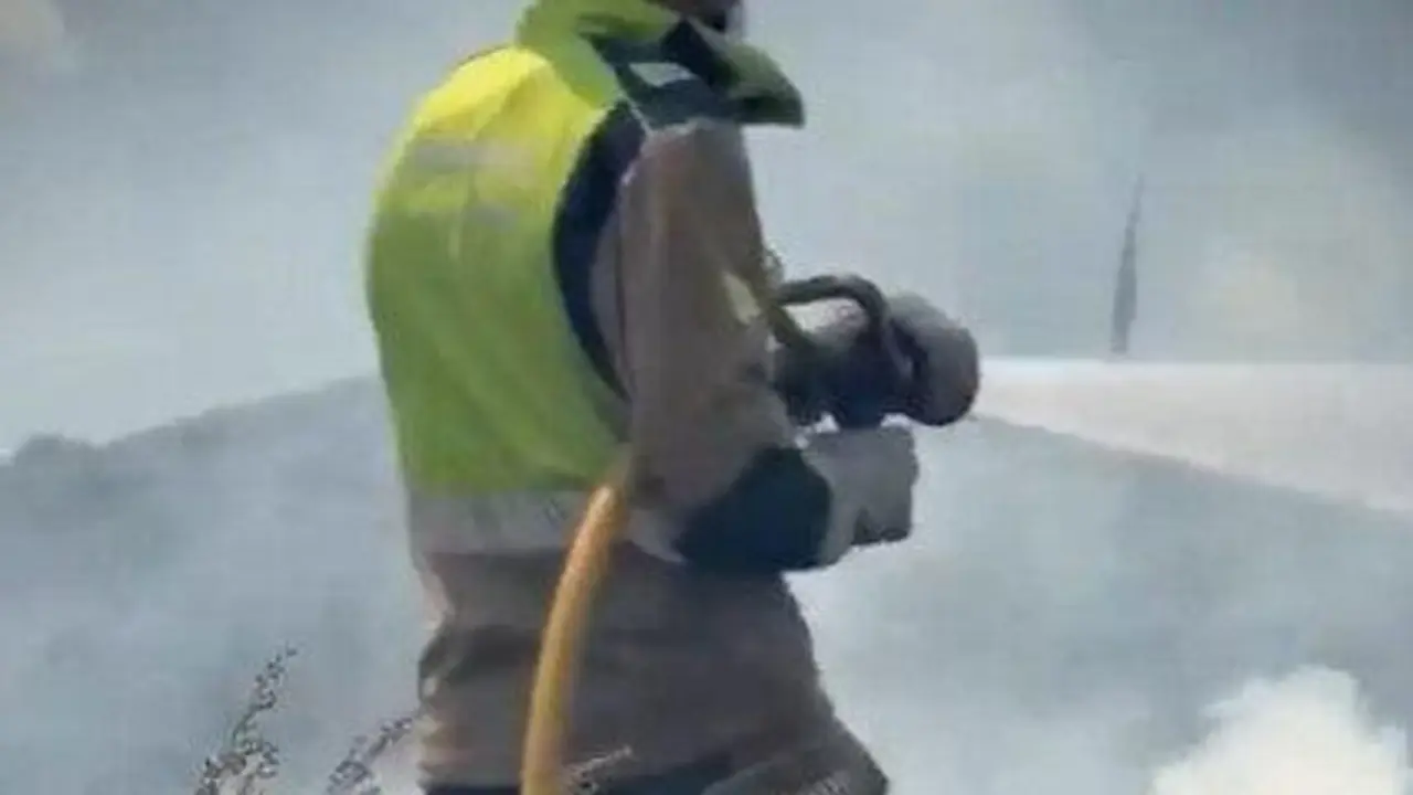 Imagen de archivo de un incendio en la provincia.