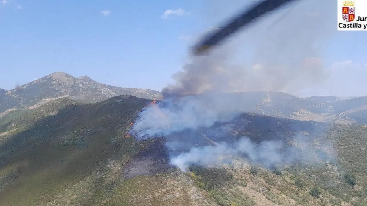 El incendio en Fasgar.