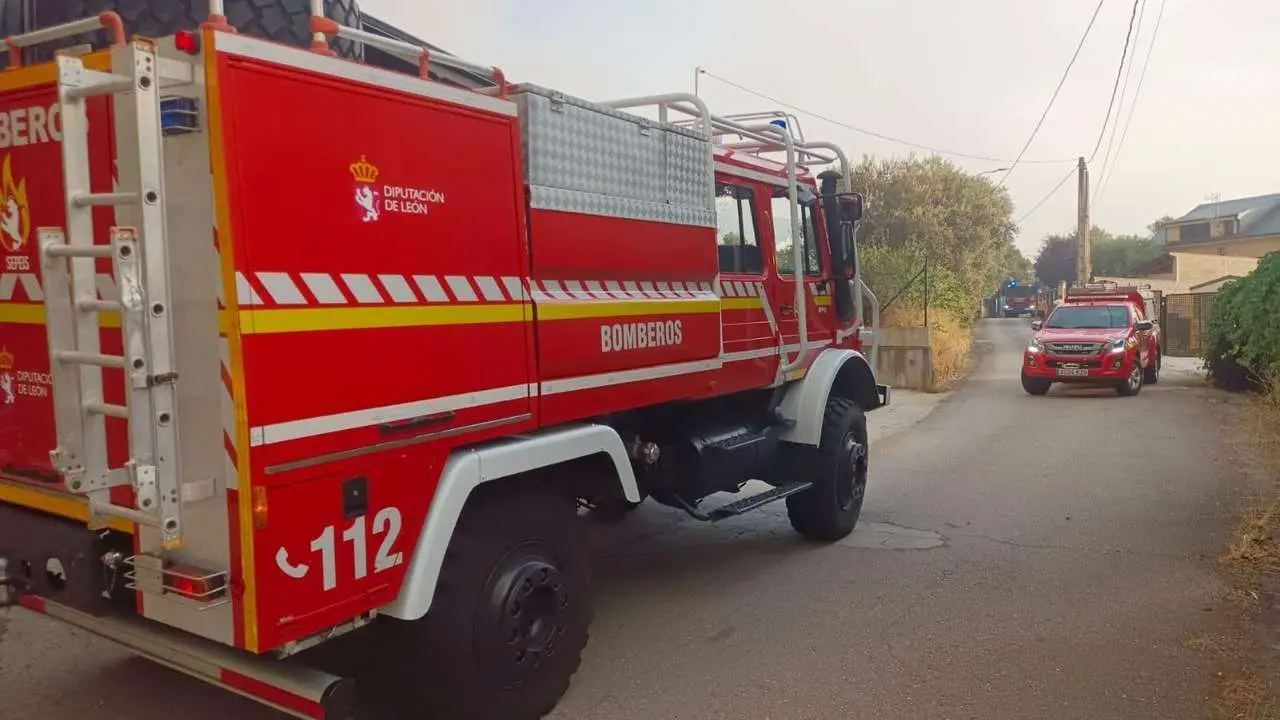 Diputaci&oacute;n de Le&oacute;n. SEPEIS. Incendio en Las M&eacute;dulas