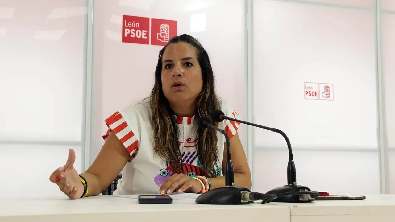 Nuria Rubio (PSOE), en Le&oacute;n. | ICAL
