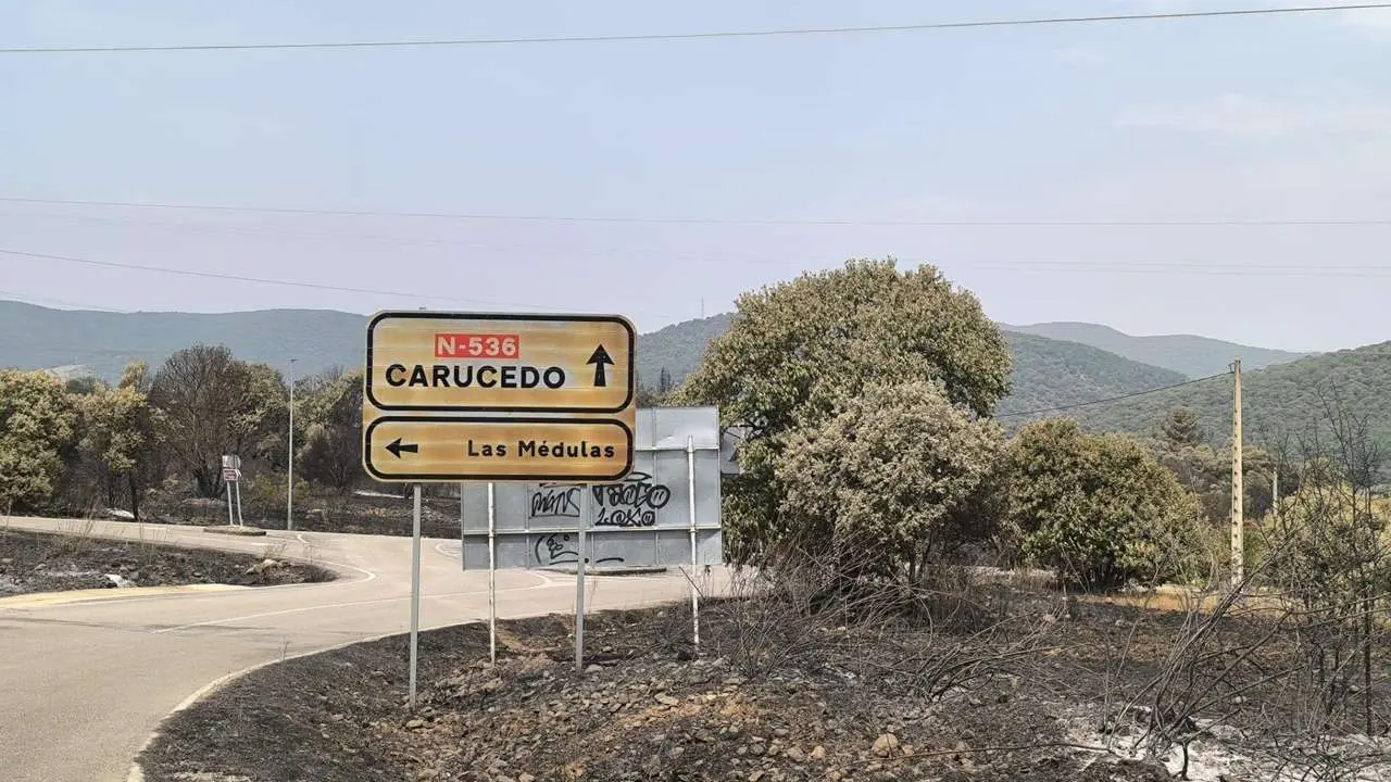 Las M&eacute;dulas, una de las zonas de la comarca berciana que ha sufrido mayor devastaci&oacute;n en los incendios de este verano. | Le&oacute;n24horas