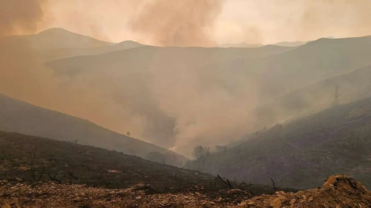 Incendio en Anllares del Sil. | Le&oacute;n24horas