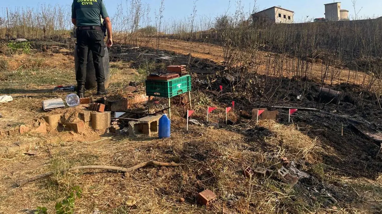 Detenido por el incendio de Molinaseca. Foto: Guard&iacute;a Civil