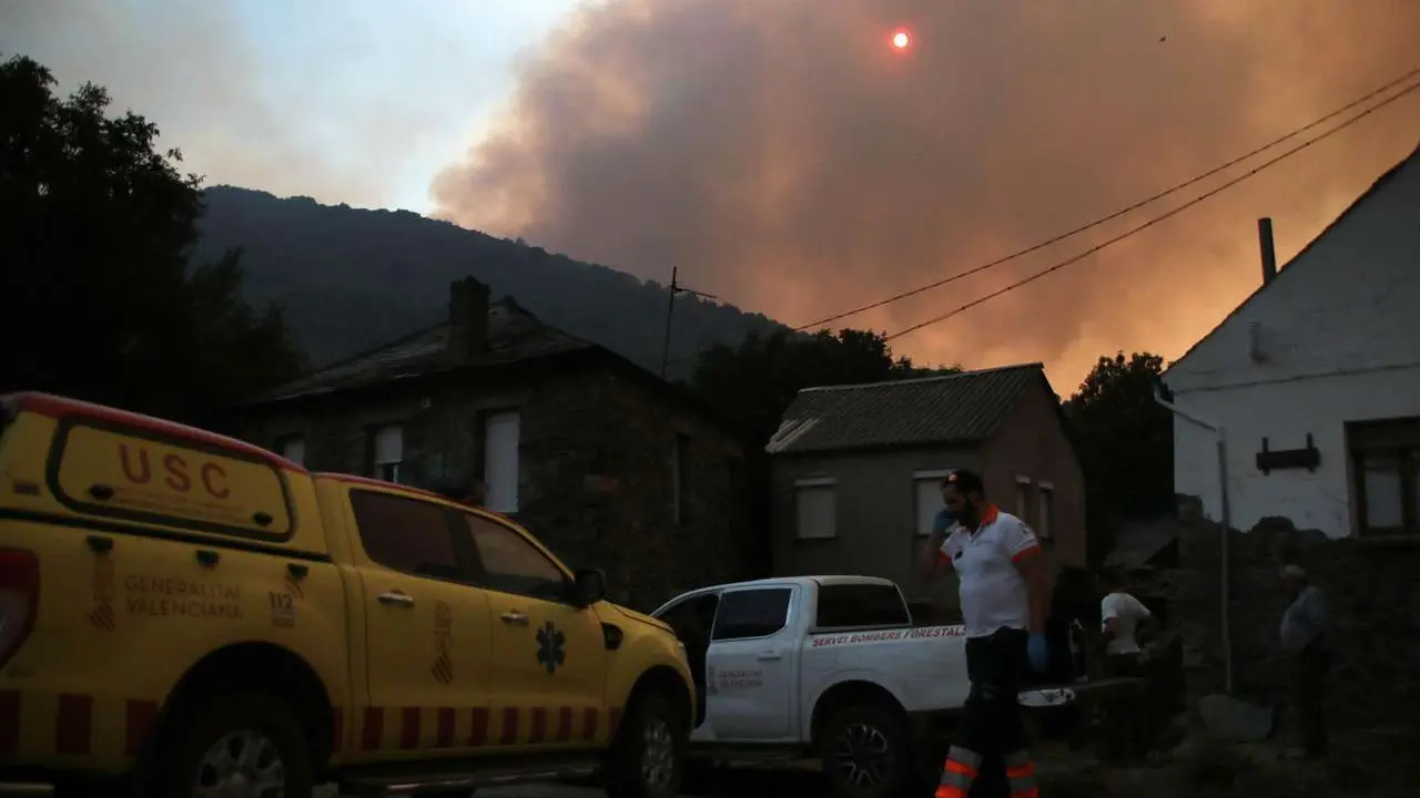 Peio Garc&iacute;a. ICAL. El incendio de Fasgar sigue en fase 2