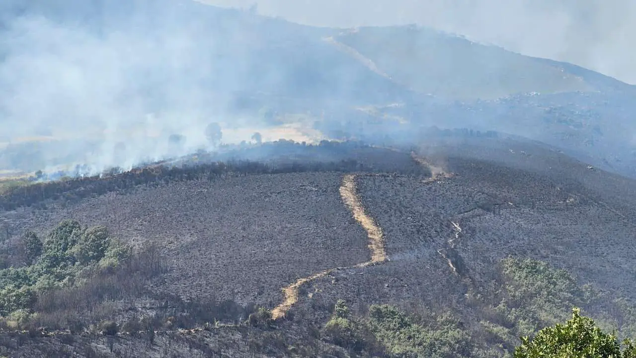 Incendio San Cipri&aacute;n de Sanabria, Zamora. Le&oacute;n24horas
