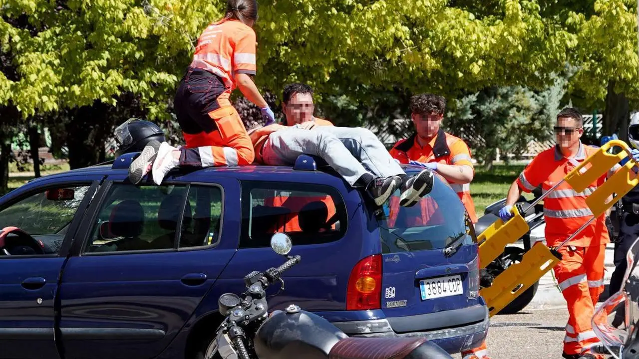 ICAL. Accidente de tr&aacute;fico en el paseo del Cabildo con la calle Ducado