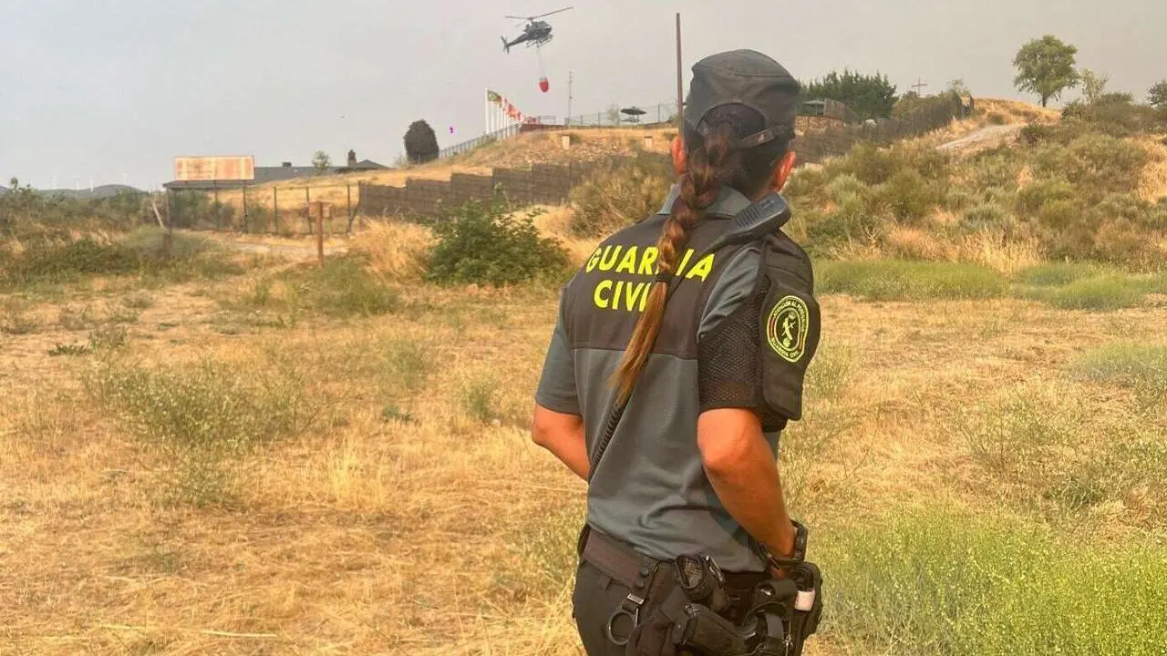 Imagen de archivo de una guardia civil de servicio.