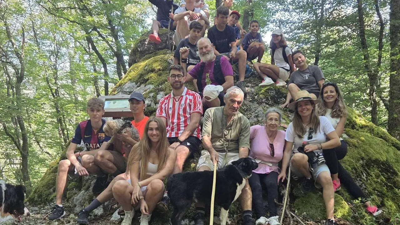 Participantes de una de las rutas