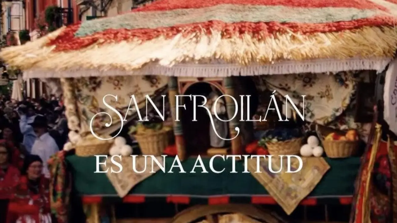 Fotograma del v&iacute;deo promocional de las fiestas de San Froil&aacute;n 2025 difundido por el Ayuntamiento de Le&oacute;n.