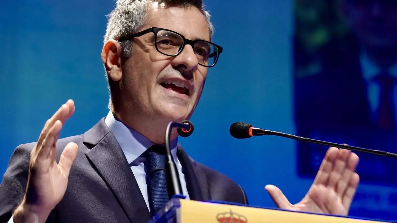 El ministro de Presidencia, Justicia y Relaciones con las Cortes, F&eacute;lix Bola&ntilde;os, preside el acto de clausura del DATA f&oacute;rum Justicia 2025: El a&ntilde;o de la Justicia. Ical