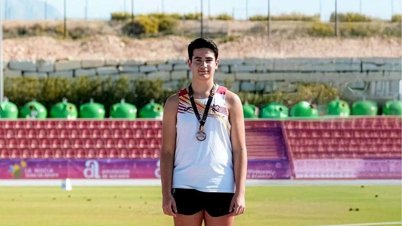 El atleta ponferradino Miguel G&oacute;mez.