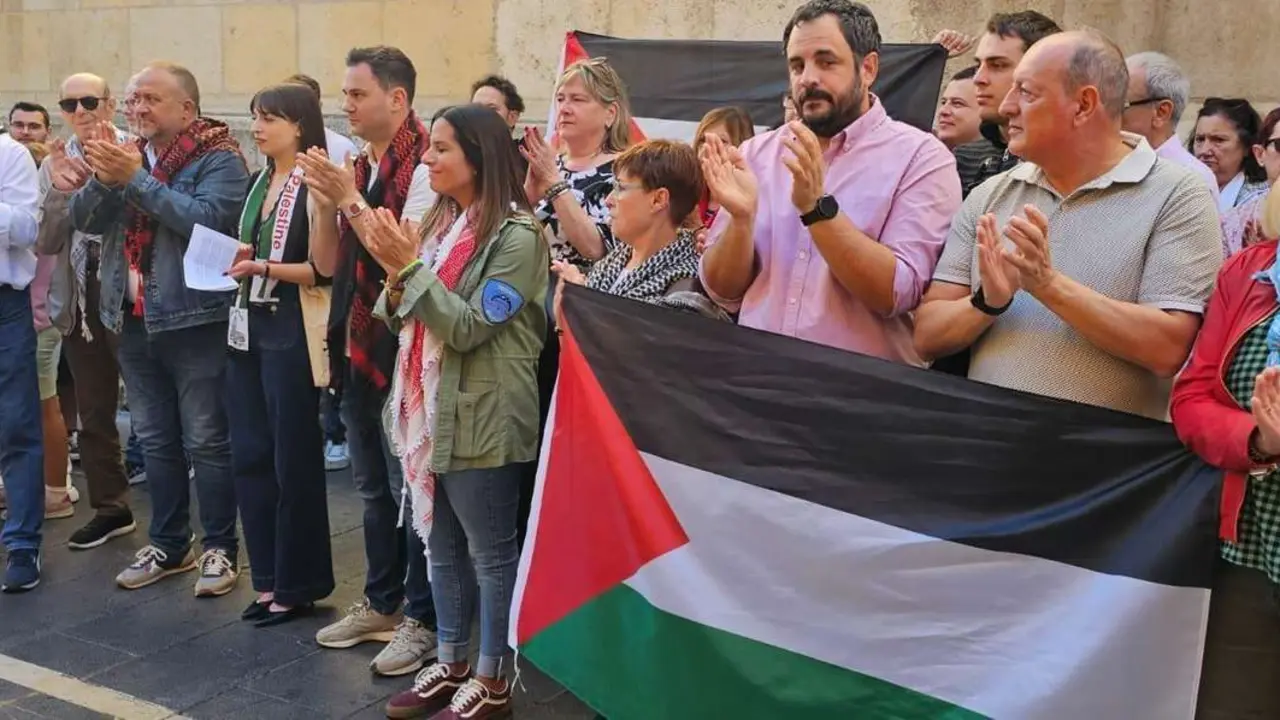Le&oacute;n por Palestina: huelga, paros laborales y manifestaci&oacute;n