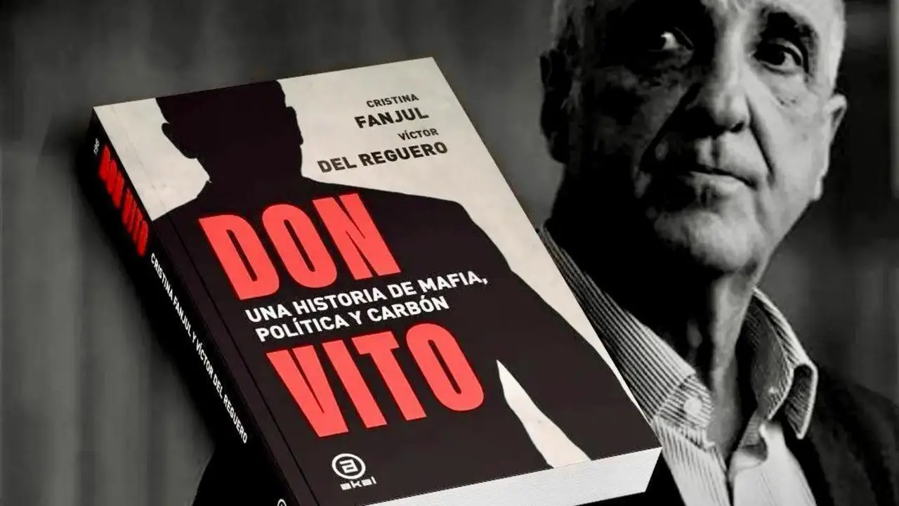La portada del libro y su protagonista, el empresario minero Victorino Alonso.