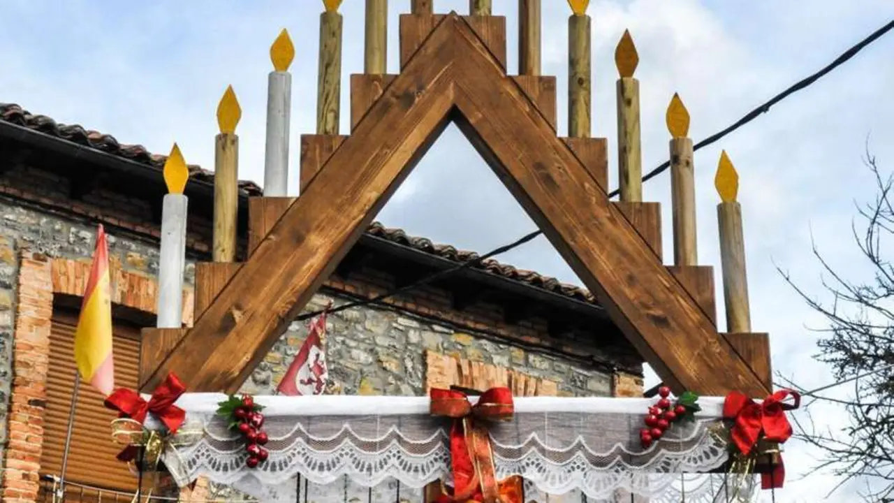 Ya es Navidad en Oceja de Valdellorma, en La Ercina.