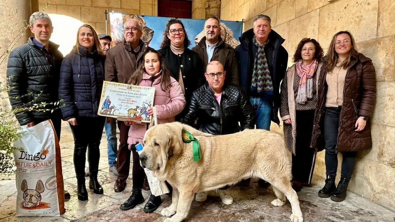 Entrega de premios del Campeonato Provincial de Mast&iacute;n en el Palacio de los Guzmanes. Diputaci&oacute;n de Le&oacute;n.