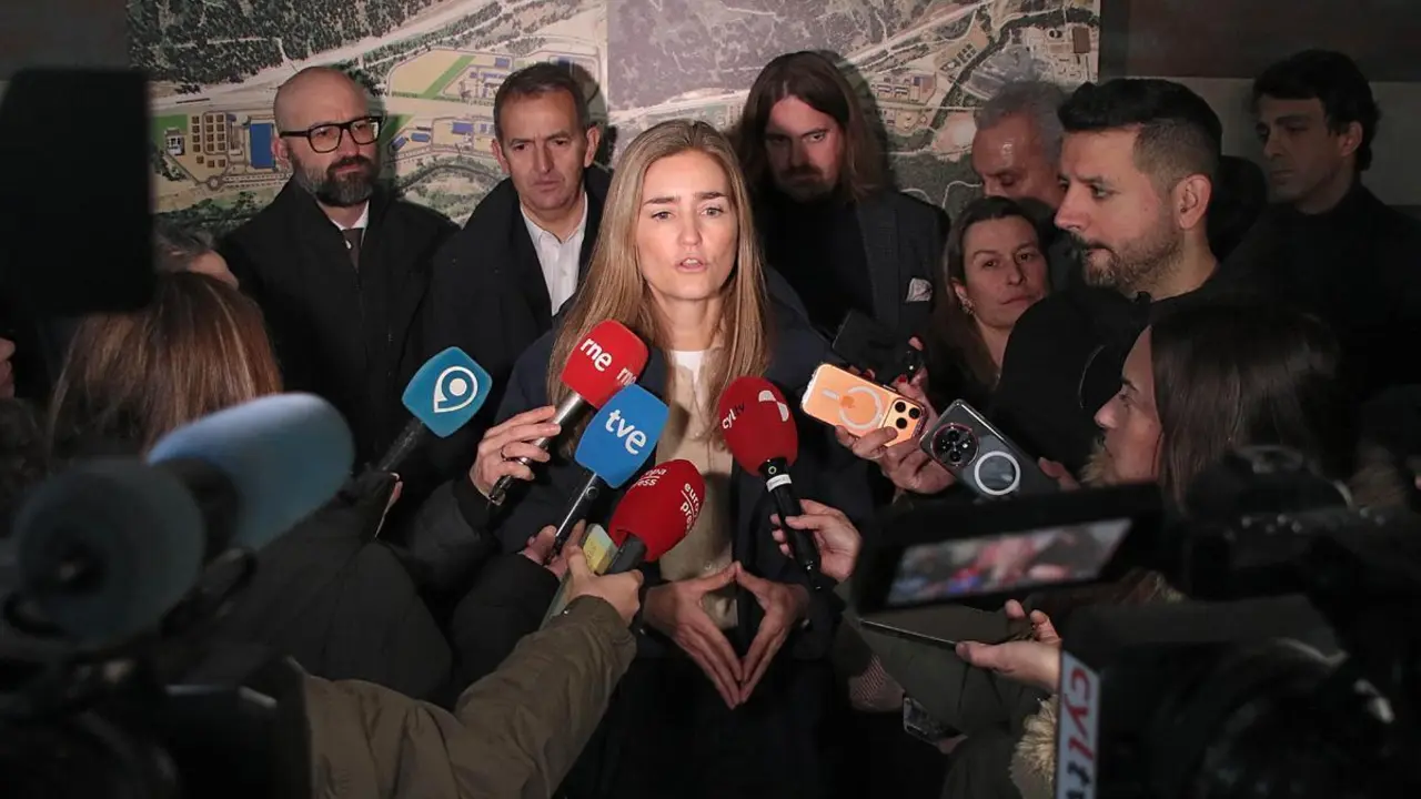 La ministra Sara Aagesen, este viernes en Le&oacute;n. | ICAL