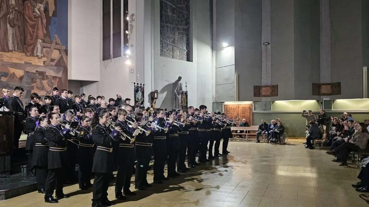 Momento del concierto solidario "Sones de Cuaresma" de la Real Hermandad de Jes&uacute;s Divino Obrero
