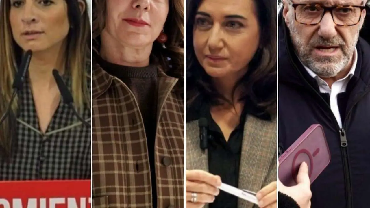 Las candidatas del PSOE, PP y UPL y el candidato de Vox. 