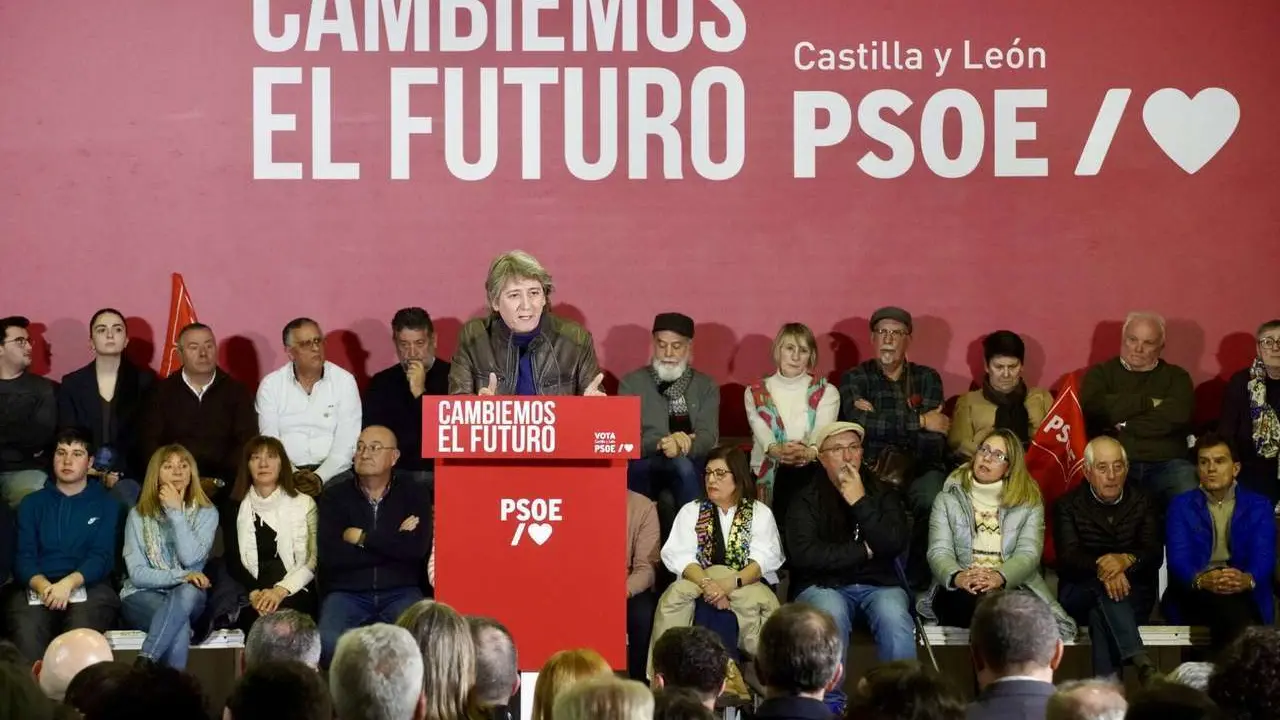 Acto p&uacute;blico PSOECyL en Le&oacute;n. Miriam Chac&oacute;n
