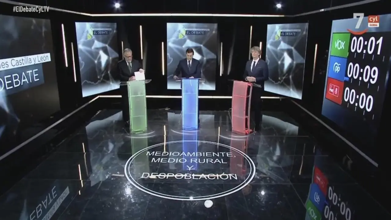 El segundo debate electoral de los candidatos a las Cortes. 