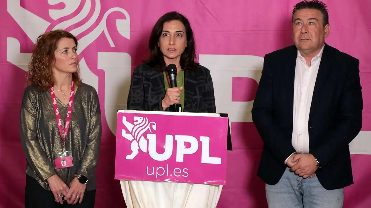 La candidata de Uni&oacute;n del Pueblo Leon&eacute;s, Alicia Gallego, analiza los resultados de las elecciones. Ical