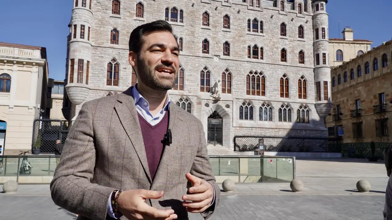 El portavoz del grupo municipal del PP en el Ayuntamiento de Le&oacute;n, David Fern&aacute;ndez. | ICAL