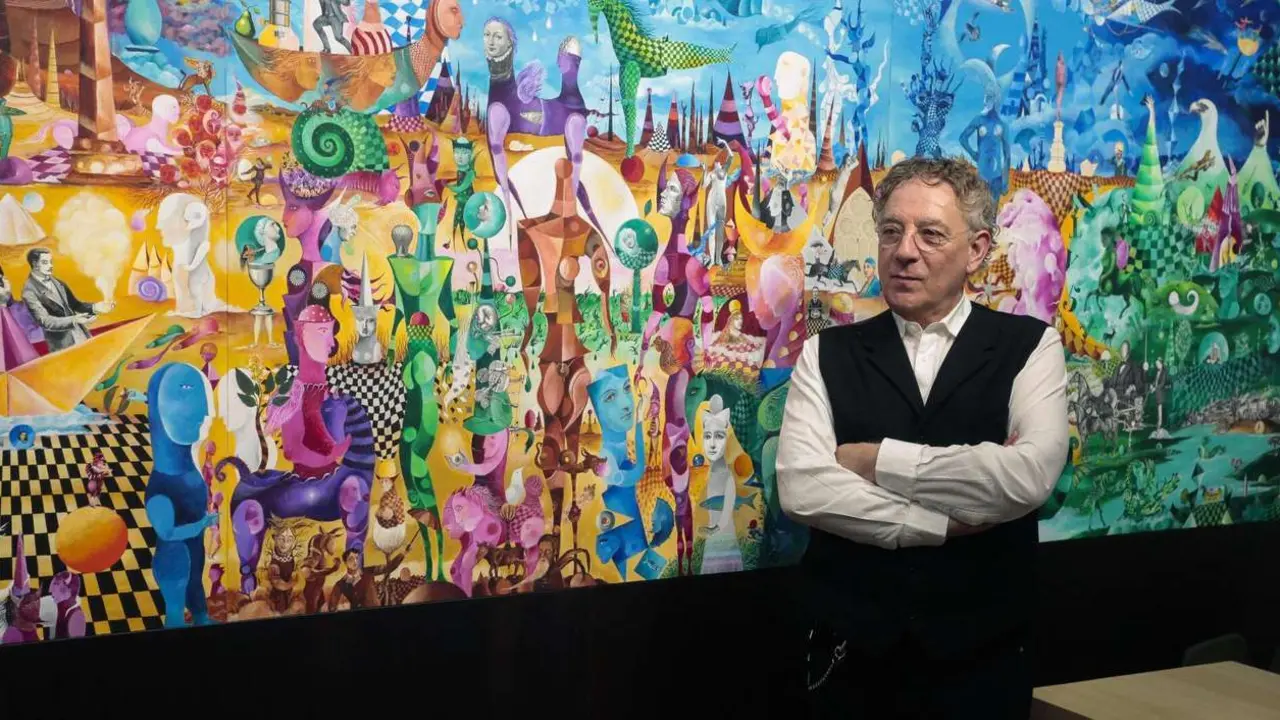 Presentaci&oacute;n del mural &lsquo;Las Ciudades de Poniente&rsquo; donado a la Fundaci&oacute;n Antonio Pereira por Juan Carlos Mestre y del documental sobre el mismo