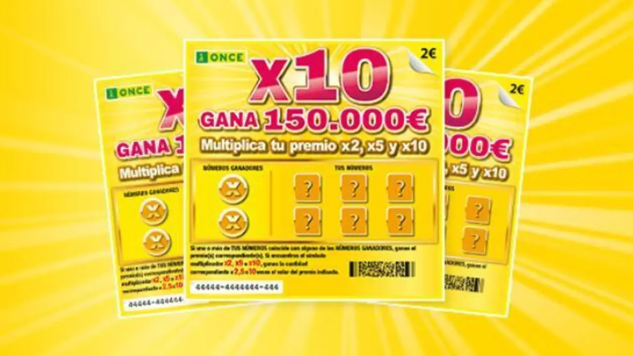 Un boleto del Rascax10, que cuesta 2 euros. | ONCE