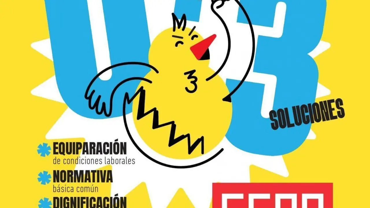 Cartel de CCOO de la huelga de escuelas infantiles convocada para este jueves 7 de mayo.